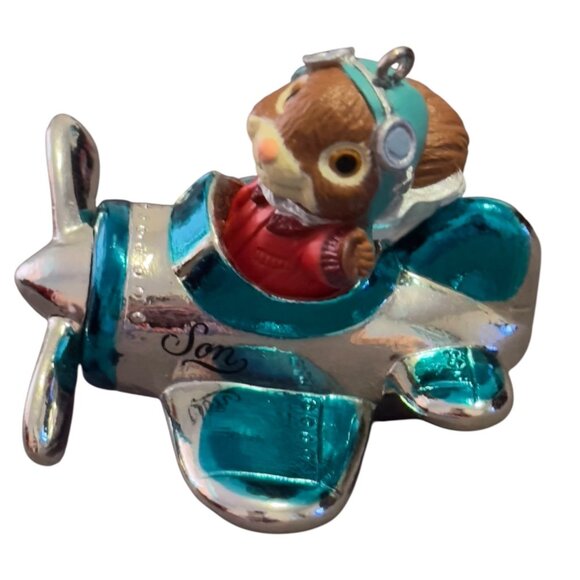 Hallmark Keepsake Ornament 1992 Son Airplane Pilot Christmas Holiday Decoration - Picture 3 of 6